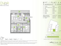 Prodej bytu 3+kk, Brandýs nad Labem-Stará Boleslav - Stará Boleslav, Mělnická, 63 m2