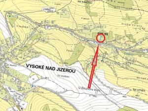 Prodej trvalého travního porostu, Vysoké nad Jizerou, 827 m2