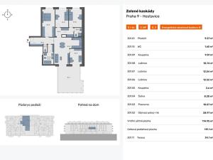 Prodej bytu 5+kk, Praha - Hostavice, Českobrodská, 119 m2