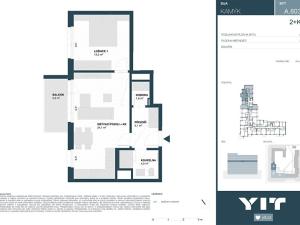 Prodej bytu 2+kk, Praha - Kamýk, Hodkovická, 52 m2