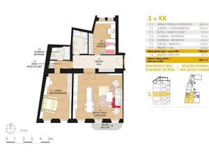 Pronájem bytu 3+kk, Praha - Nové Město, Soukenická, 104 m2