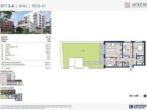 Prodej bytu 4+kk, Praha - Holešovice, Jateční, 108 m2