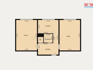 Prodej bytu 2+1, Citice, 52 m2