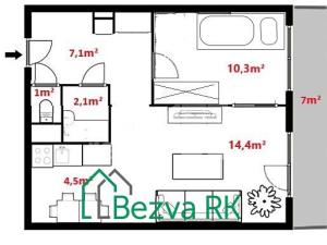 Prodej bytu 2+kk, Beroun, Karly Machové, 50 m2