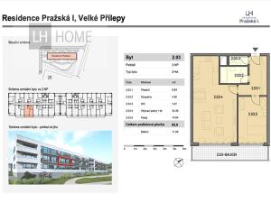 Prodej bytu 2+kk, Velké Přílepy, 66 m2