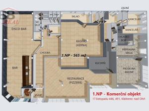 Prodej komerční nemovitosti, Klášterec nad Ohří, 17. listopadu, 621 m2