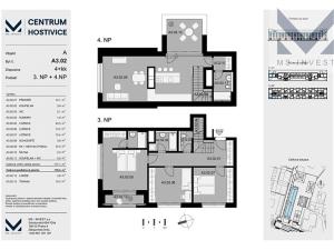 Prodej bytu 4+kk, Hostivice, Čsl. armády, 119 m2