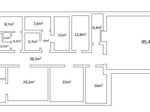 Pronájem obchodního prostoru, Nový Jičín, Masarykovo nám., 310 m2