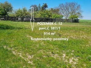 Prodej pozemku, Kostomlátky, 914 m2