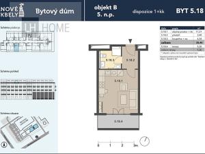 Prodej bytu 1+kk, Praha - Kbely, Mladoboleslavská, 25 m2