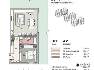 Prodej bytu 2+kk, Praha - Vysočany, Pod Krocínkou, 70 m2