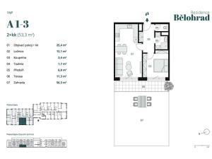 Prodej bytu 2+kk, Lázně Bělohrad, 53 m2