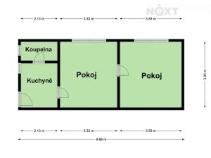 Prodej bytu 2+kk, Karlovy Vary, Borová, 38 m2