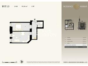 Prodej bytu 2+kk, Praha - Vršovice, Norská, 46 m2