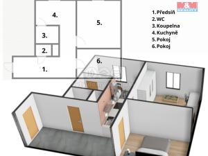 Prodej bytu 1+1, Vimperk - Vimperk II, Mírová, 43 m2