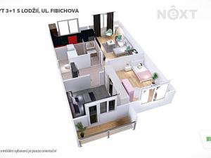 Prodej bytu 3+1, Šumperk, Fibichova, 74 m2