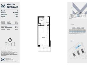 Prodej bytu 1+kk, Praha - Řeporyje, Jáchymovská, 30 m2