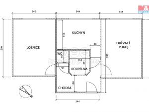 Pronájem bytu 2+1, Dobruška, Za Universitou, 56 m2