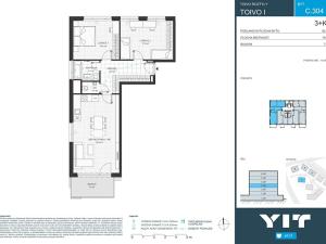 Prodej bytu 3+kk, Praha - Chodov, Komárkova, 82 m2