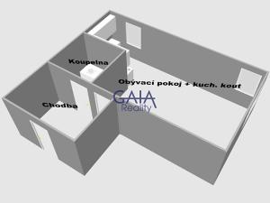 Prodej bytu 1+kk, Strážnice, Ořechovka, 39 m2