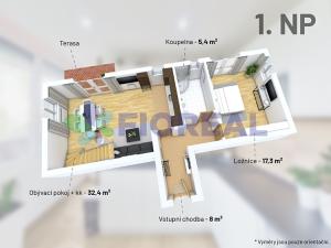 Prodej bytu 5+kk, Černošice, Brusinková, 129 m2