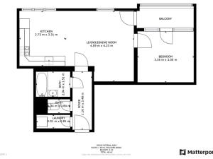 Pronájem bytu 2+kk, Praha - Košíře, Česká, 47 m2