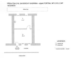 Pronájem obchodního prostoru, Hradec Králové, Československé armády, 54 m2