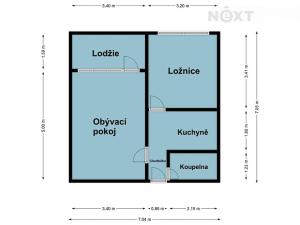 Prodej bytu 2+1, Chodov, Čs. odbojářů, 44 m2