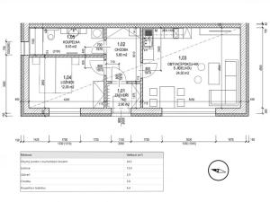 Prodej bytu 2+kk, Dřevčice, 52 m2