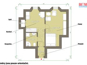 Pronájem bytu 1+1, Horšovský Týn, Jana Littrowa, 30 m2