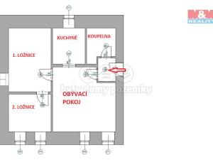 Prodej bytu 3+1, Kounov, 56 m2