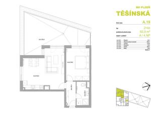 Prodej bytu 2+kk, Plzeň, Pilařská, 56 m2