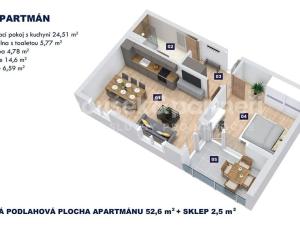 Prodej bytu 2+kk, Vrchlabí, Horská, 52 m2