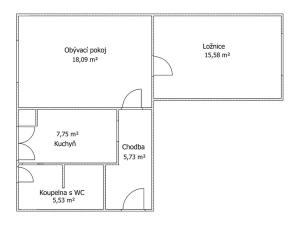 Pronájem bytu 2+1, Kuřim, 53 m2