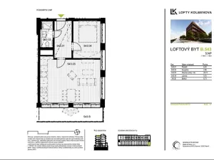 Prodej bytu 2+kk, Praha - Vysočany, Kolbenova, 48 m2