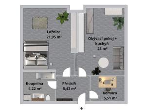 Prodej bytu 2+kk, Skřivany, Sloupenská, 63 m2