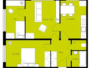 Pronájem bytu 3+1, Česká Lípa, Havířská, 58 m2