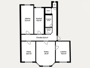 Pronájem bytu 4+1, Ústí nad Labem, Bratislavská, 142 m2