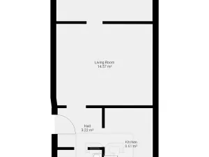 Pronájem bytu 2+1, Děčín, Na Úpatí, 45 m2