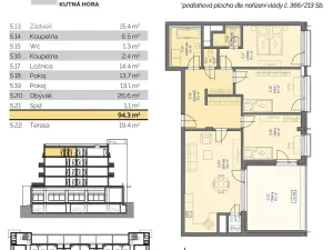 Prodej bytu 4+kk, Kutná Hora, 100 m2