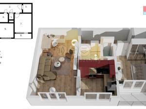 Pronájem bytu 2+1, Chrudim - Chrudim III, Fibichova, 51 m2