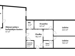 Pronájem bytu 3+kk, Praha - Smíchov, Pod Hybšmankou, 163 m2