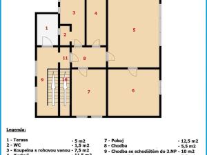 Pronájem bytu 3+1, Dobříš, Mánesova, 82 m2