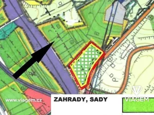 Prodej zahrady, Štětí, 754 m2