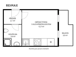 Prodej bytu 1+kk, Praha - Smíchov, Plzeňská, 26 m2