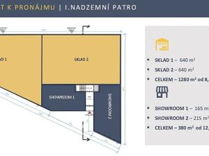 Pronájem skladu, Zlatníky-Hodkovice, Technologická, 2650 m2