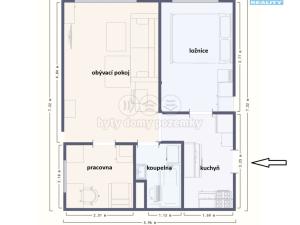 Prodej bytu 3+kk, Praha - Michle, Na úlehli, 43 m2