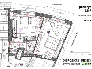 Prodej bytu 2+kk, Praha - Veleslavín, Veleslavínská, 54 m2