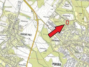 Prodej podílu lesa, Ostrava, Hrabek, 597 m2