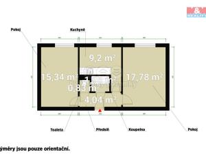 Prodej bytu 2+1, Bukovany, 49 m2